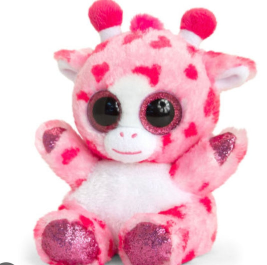 Animotsu Plush Pink Heart Giraffe