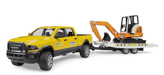 Bruder RAM Rental Service W’ Mini Excavator