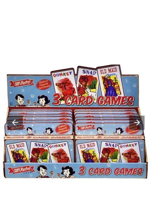 3 in 1 Retro Children’s Card Games